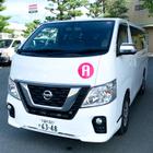 Ａのシールが貼られた車