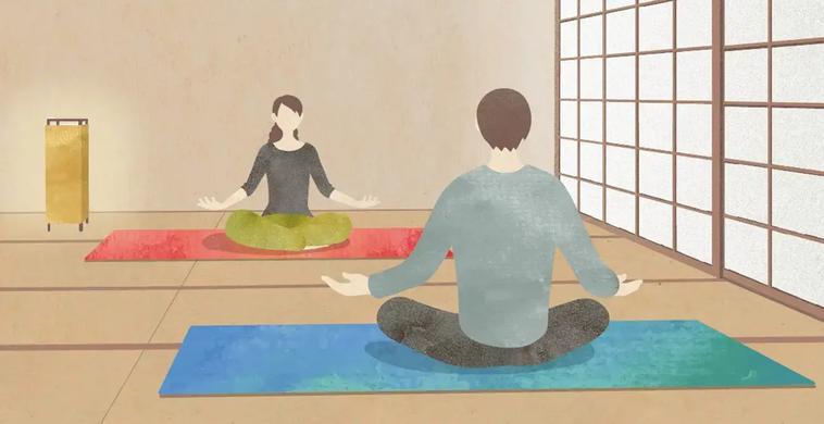 緊張をほぐすアロマや瞑想 - 海の病棟